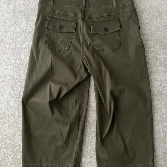 SPANX Stretch Twill Cropped Wide Leg Pants - Picture 3 of 5